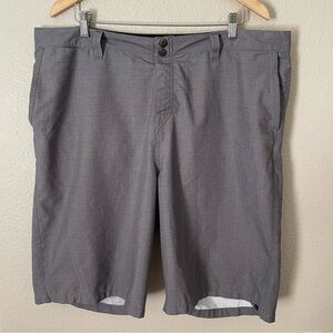 Quicksilver Amphibians Hybrid Shorts Mens 40/41 Gray Plaid Lightweight Crossover